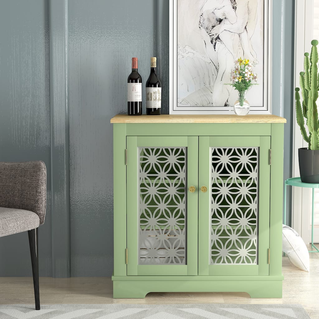 30 in. Storage Sideboard Wine Cabinet