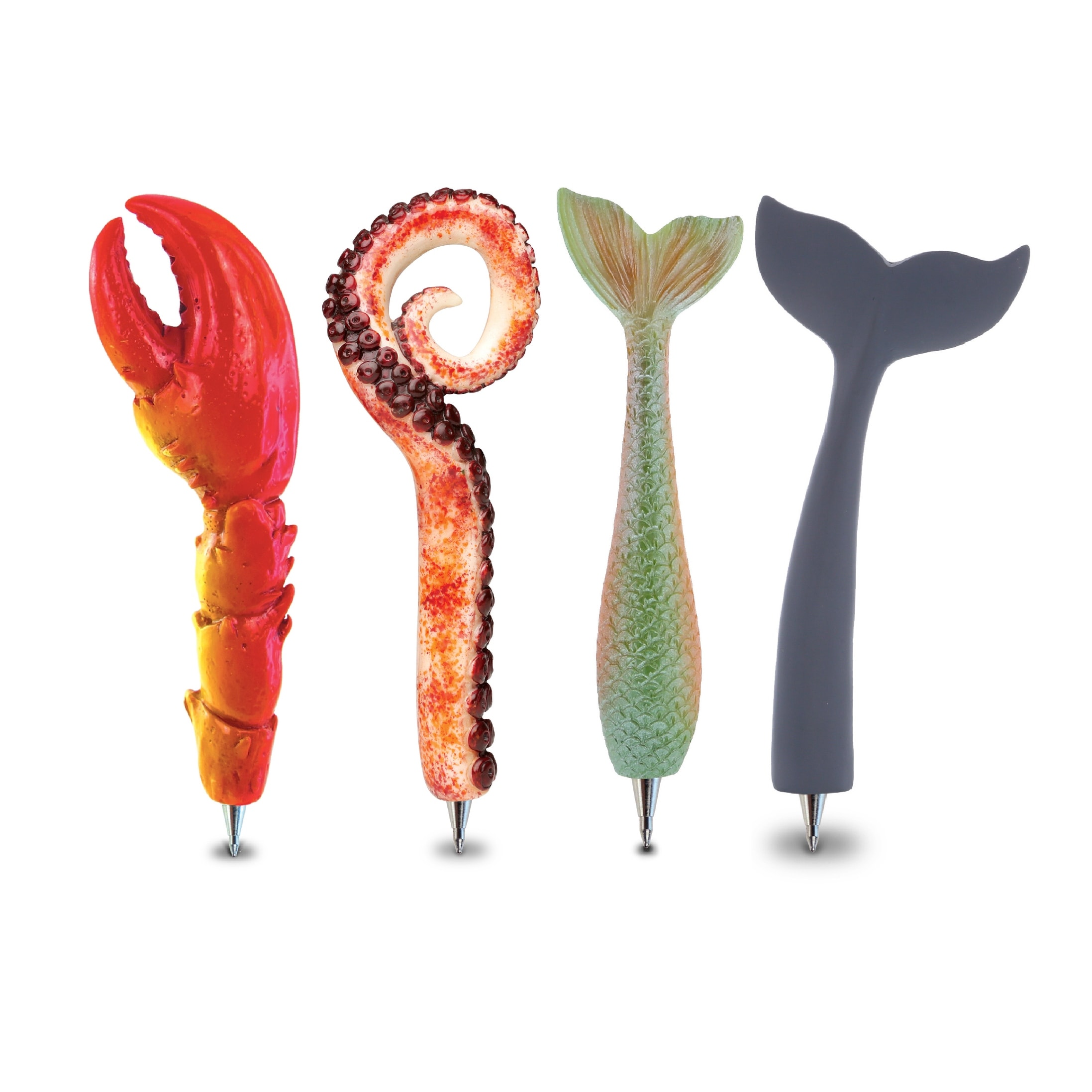 Planet Pens Bundle of Crab Claw, Octopus Arm, Mermaid Tail, Whale Tail