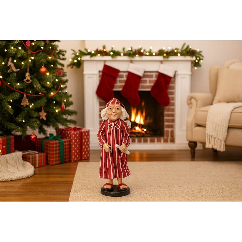 Ebenezer Scrooge Christmas Gathered Traditions Joe Spencer Figurine - Multi