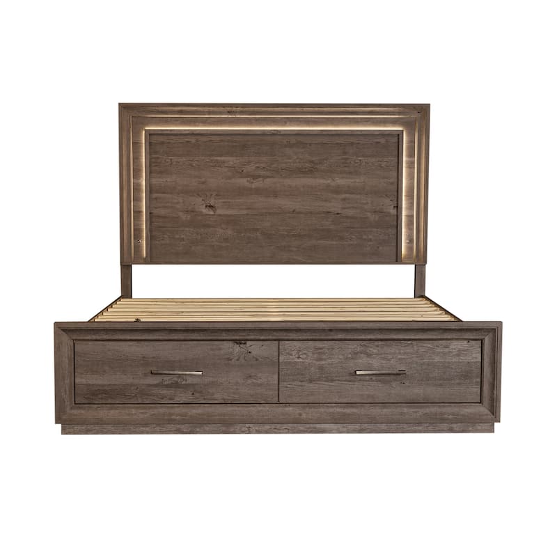 Horizons Graystone Queen Storage Bed