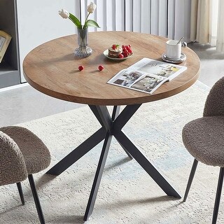Multifunctional Modern Style Round Dining Table with Metal Legs - Bed ...