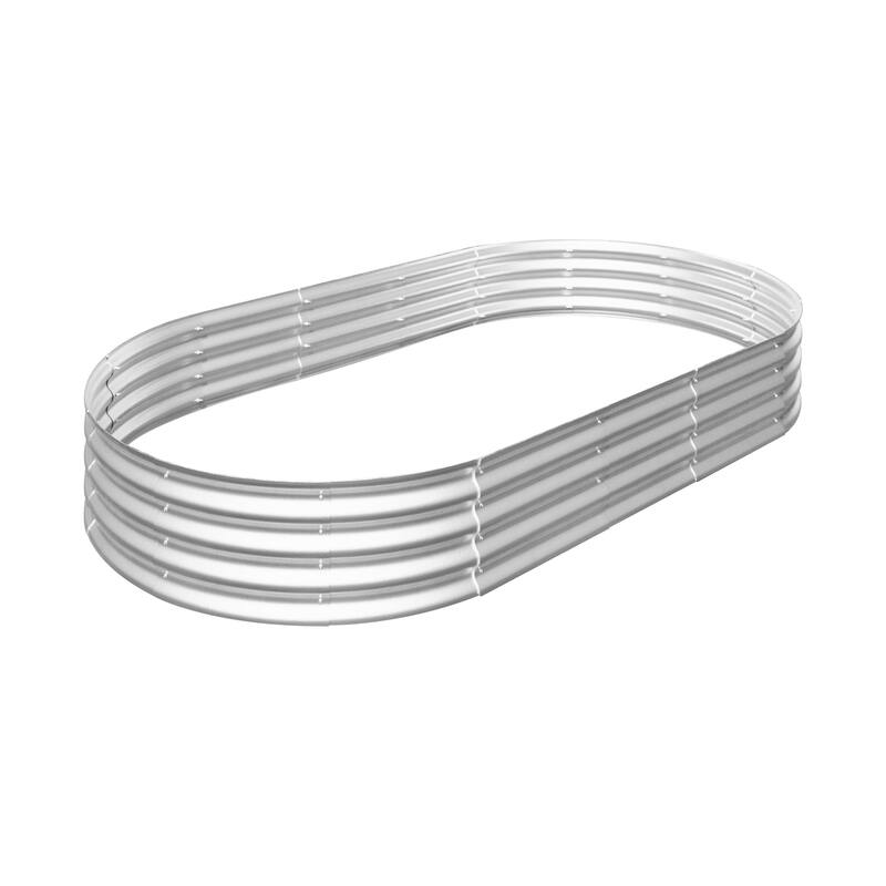 2Pcs 8x4x1ft Raised Garden Bed Kit, Galvanized Planter Raised Garden Beds