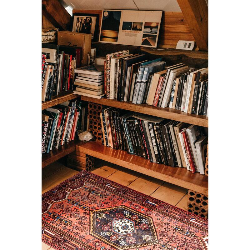 ECARPETGALLERY Hand-knotted Andelz Red Wool Rug - 4'2 x 6'4