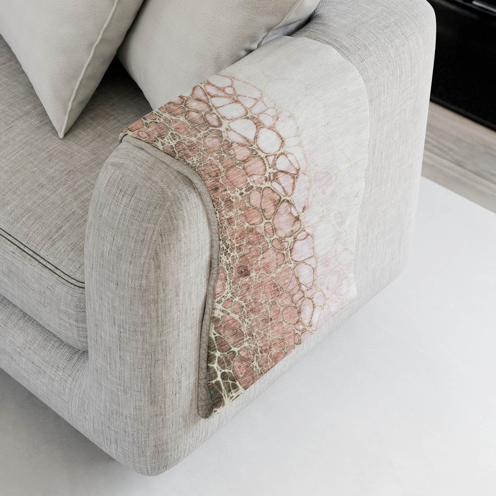 Premium Machine Washable Abstract Sherpa Throw Blanket