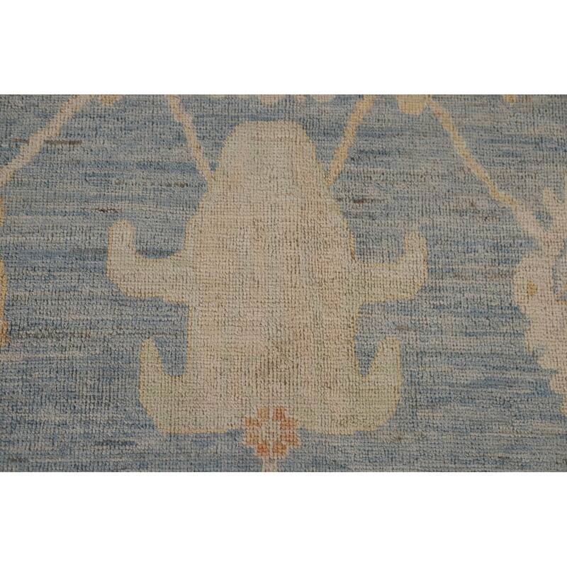 Floral / Medallion Oushak Turkish Rug Handmade Wool Carpet - 8'10"x 12'0"