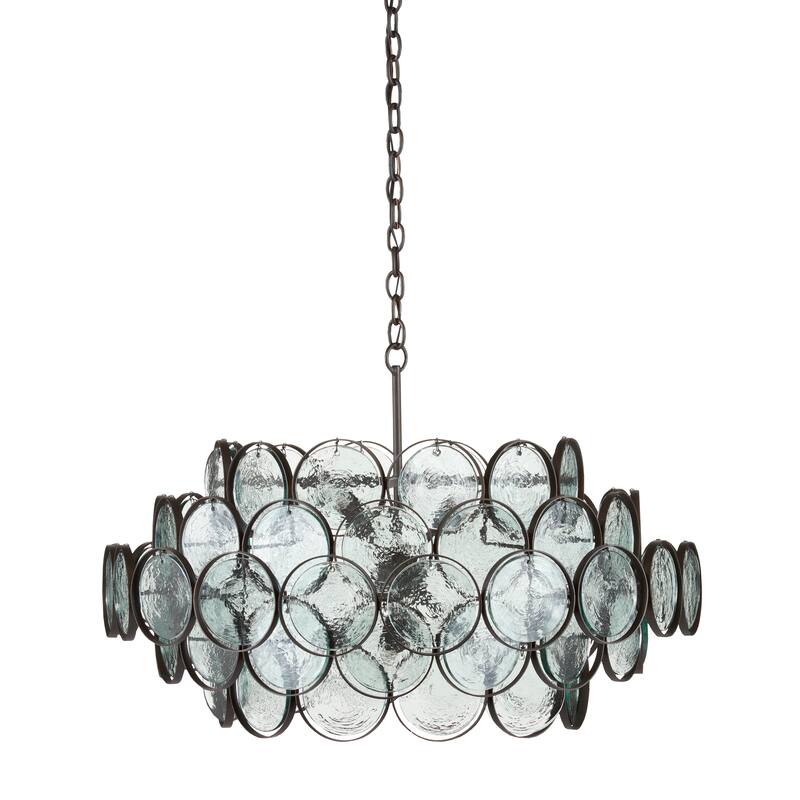 Currey & Company Galahad Small Chandelier - 15.25"h x 33.5"dia