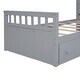 preview thumbnail 14 of 46, L-shaped Twin Loft Bed and Twin Platform Bed with 7 Drawers