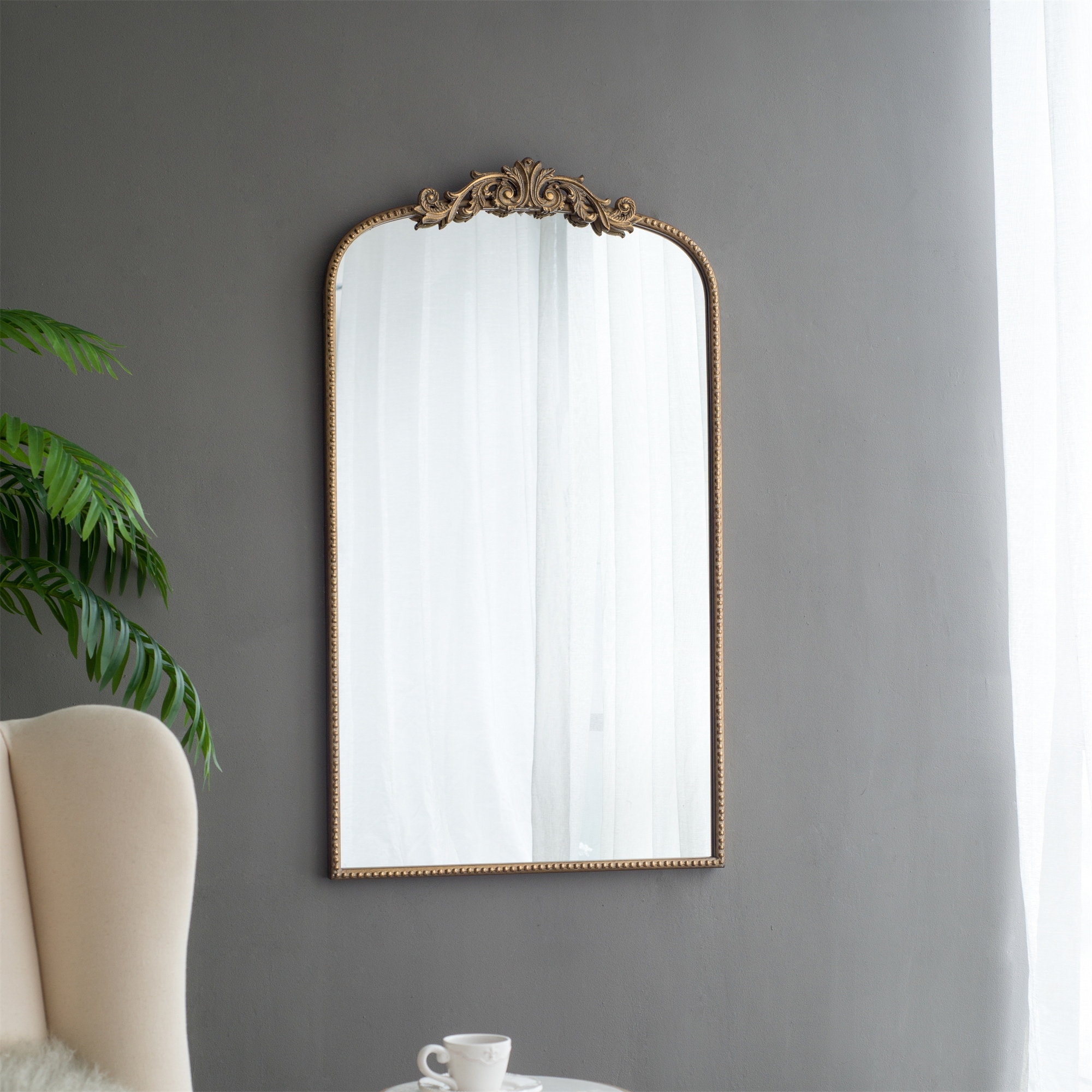 Baroque Style Gilt Framed Beveled Glass Mirror – Maison Maison Design