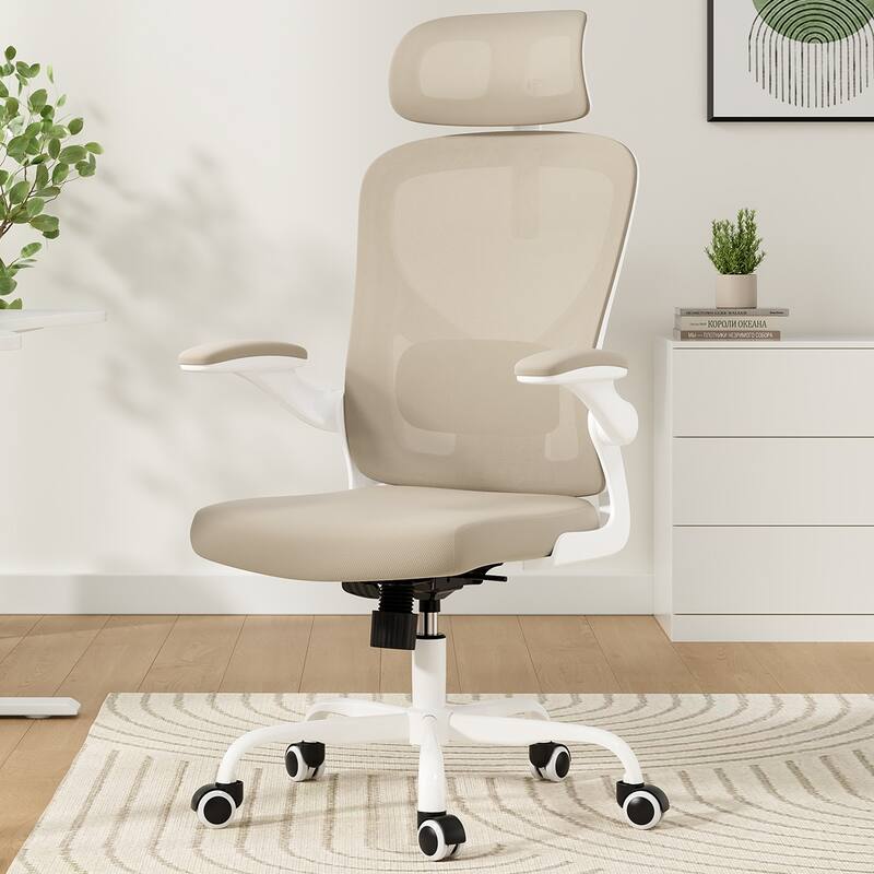 Ergonomic Office Chair With Headrest,High Back Computer Chair With Armrests And Adjustable Lumbar Support