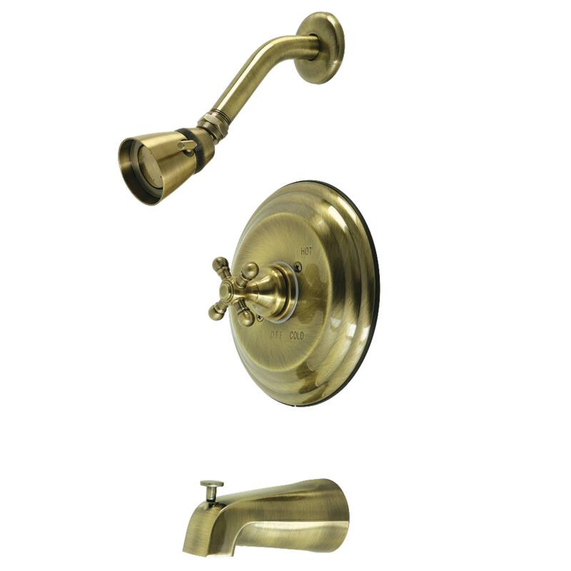 Kingston Brass Metropolitan Tub and Shower Faucet - Antique Brass