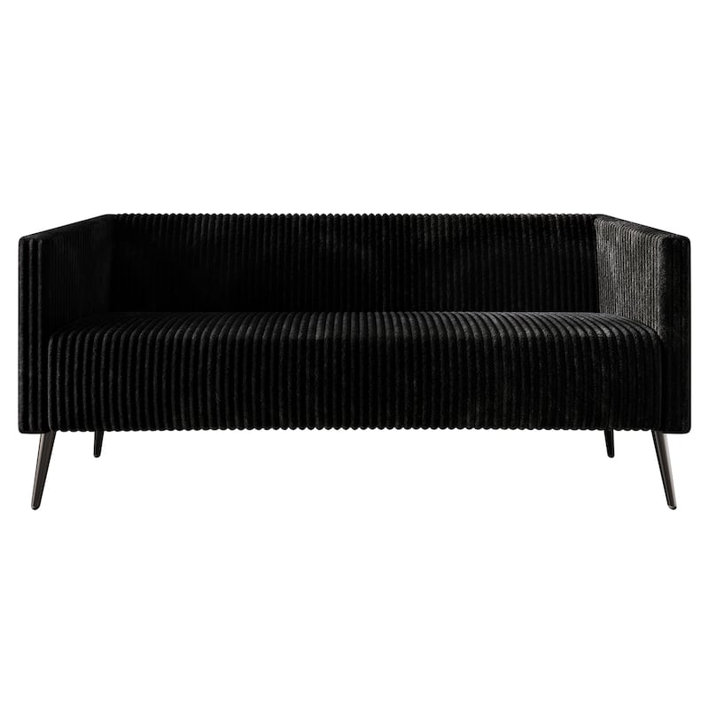 CraftPorch Corduroy Modern Velvet Upholstered 2-Piece Living Room Set