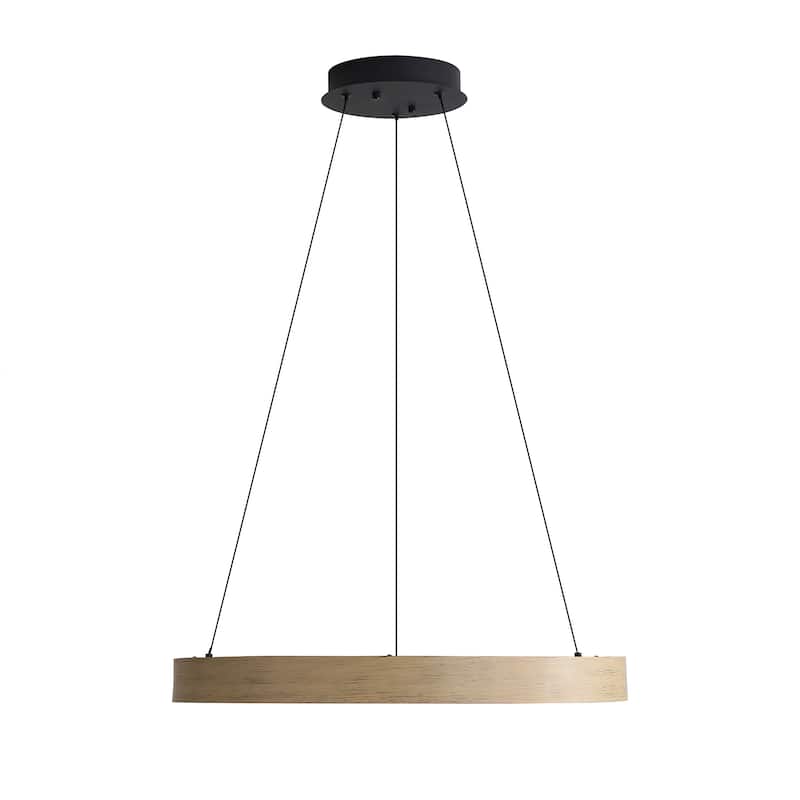 Wry Lighting Anello Integrated LED Pendant in Driftwood - Gray