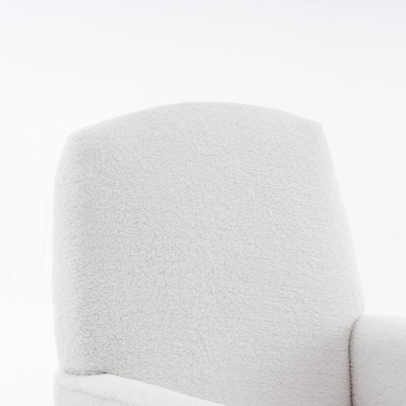 Modern Nursery Rocking Chair With Adjustable Footrest
