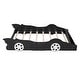 preview thumbnail 3 of 9, Full Size Race Car-Themed Platform Bed with Functional Wheels , Durable Pine Wood Construction