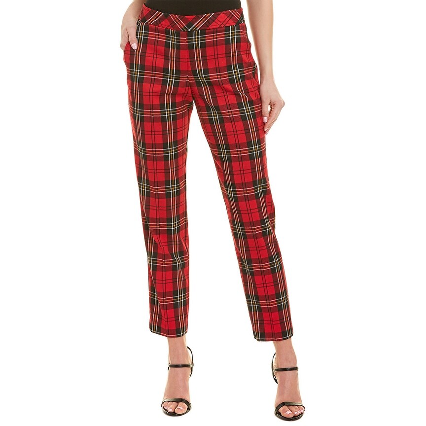 trina turk plaid pants
