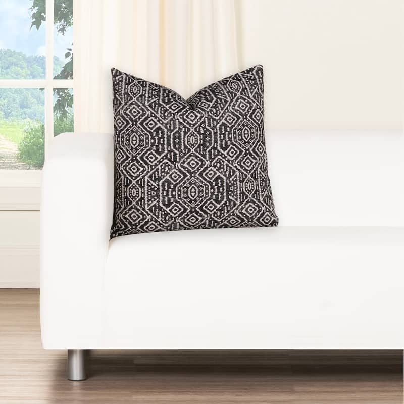 Magnolia Mesa Washed Cotton Accent Pillow - 30" x 30" - Polyester - Onyx