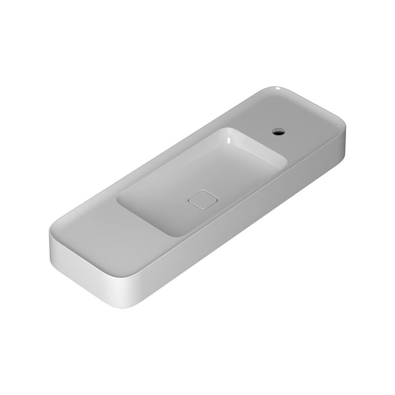WS Bath Collections Cameo 120.40.01 Cameo 47-3/8" Rectangular Ceramic - Glossy White