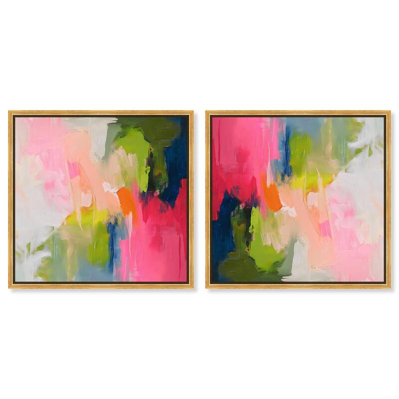 Shopping Bag and Some Drinks Canvas by Art Remedy - 16" x 24" - Silver