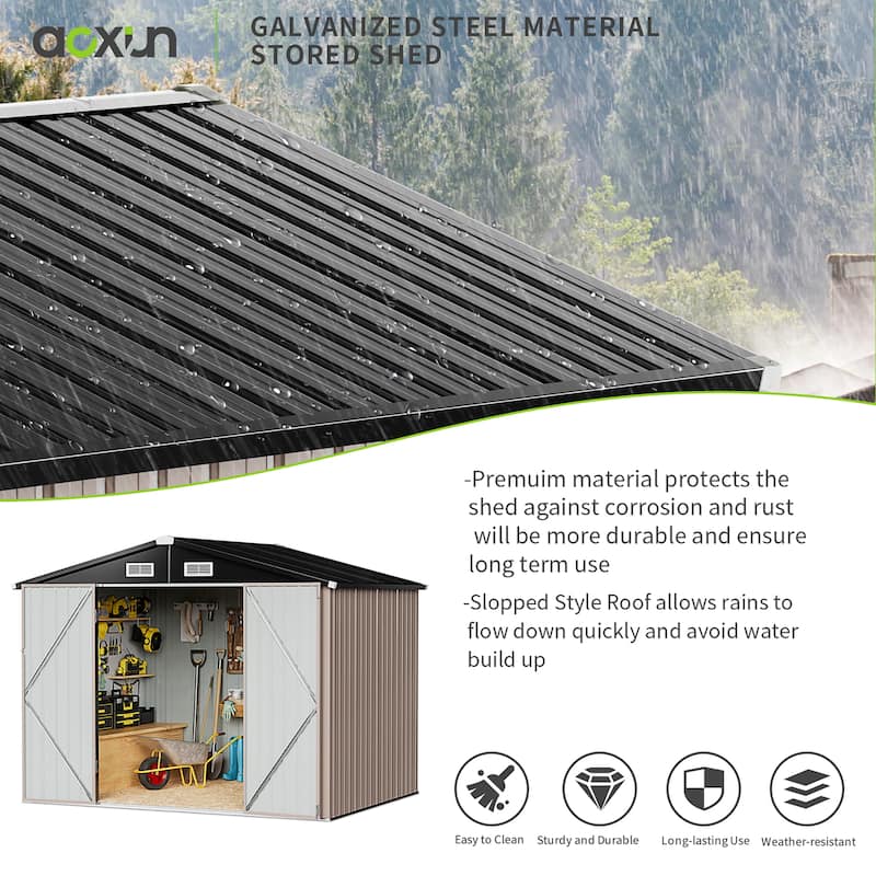 4 x6 / 8 x 10FT Outdoor Storage Sheds