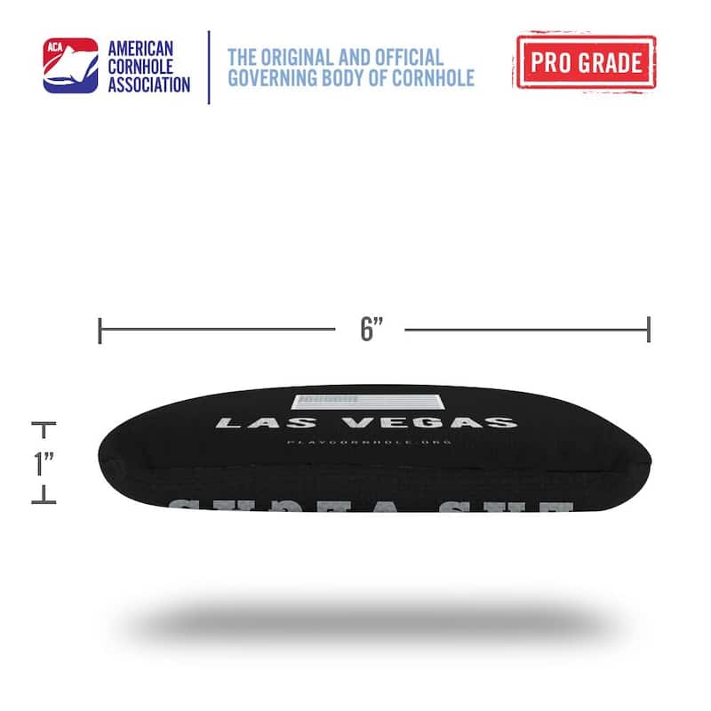 Las Vegas Football Black Dual Sided Cornhole Bags