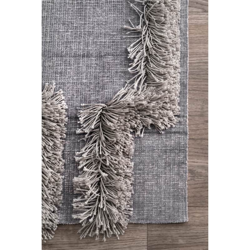 Nuloom Annalise Bloc Shaggy Area Rug