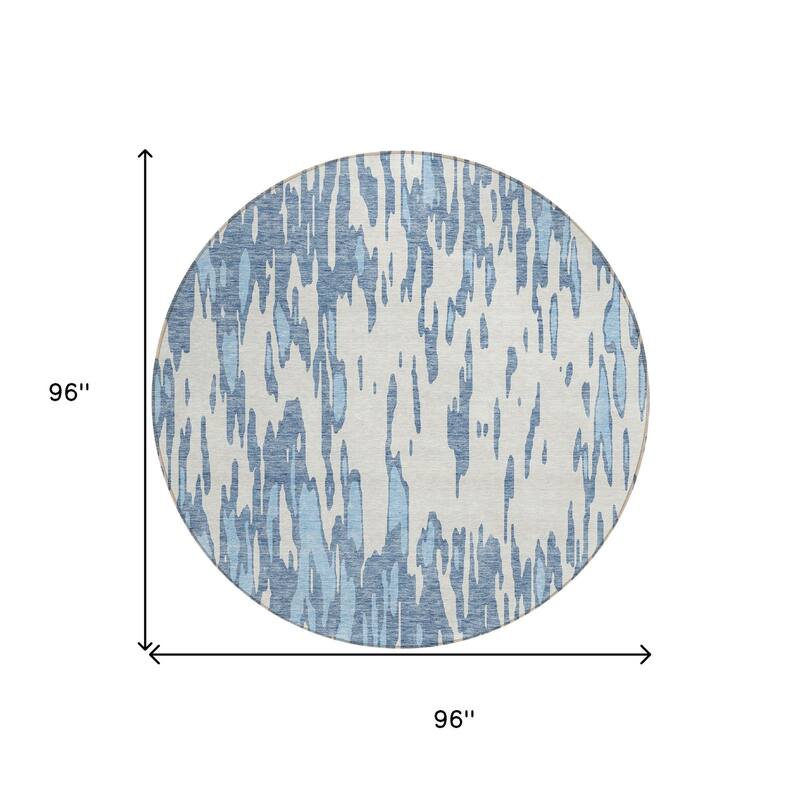 HomeRoots Abstract Transitional Rectangle Outdoor Rug