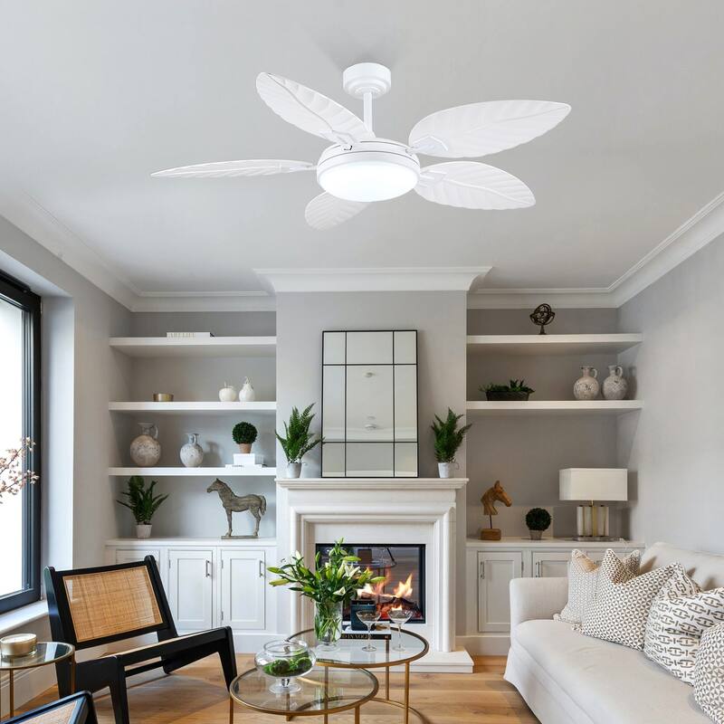52" Waterproof Tropical Indoor and Outdoor Ceiling Fans with Lights - 52 Inches