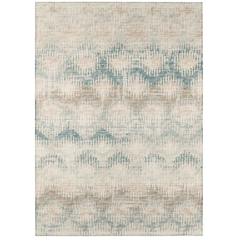 Indoor/ Outdoor Addison Bravado Modern Chevron Washable Area Rug
