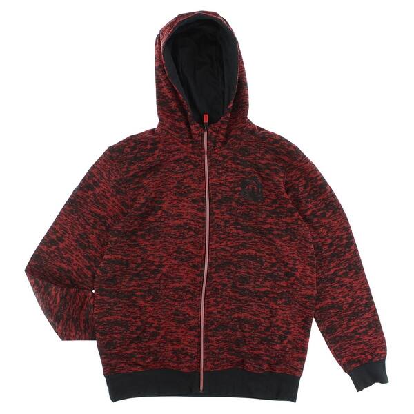 Shop Adidas Mens D Rose Hardrock Full Zip Hoodie Red Red Black Overstock 22545000