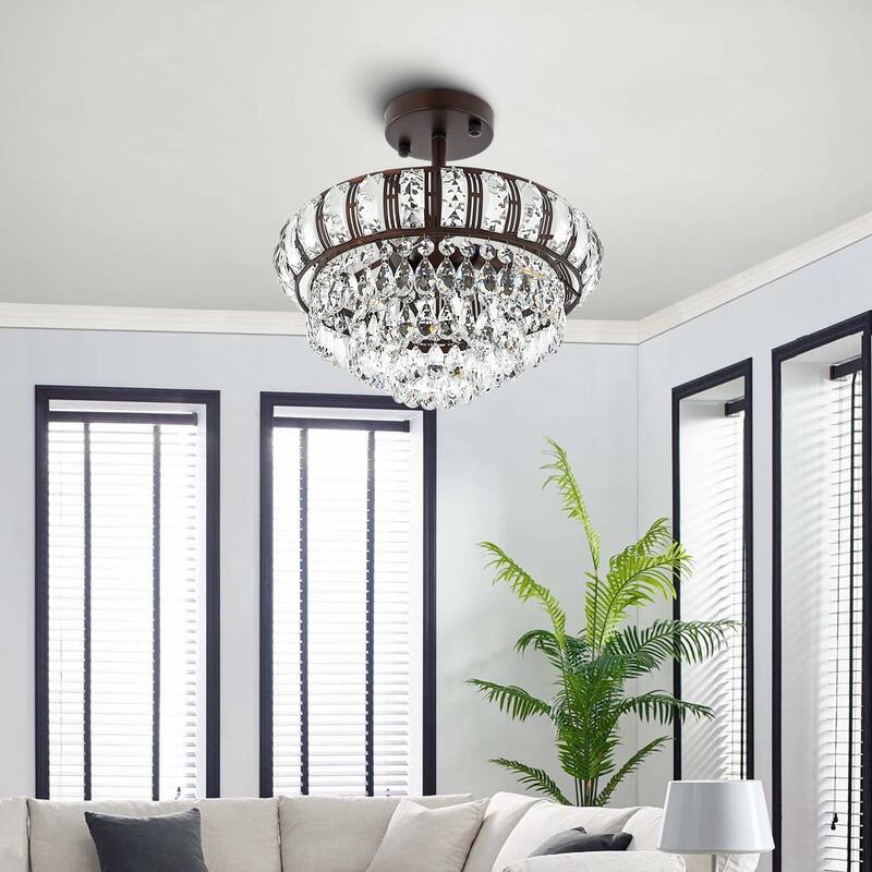 GetLedel 3-Light Empire Crystal Chandelier