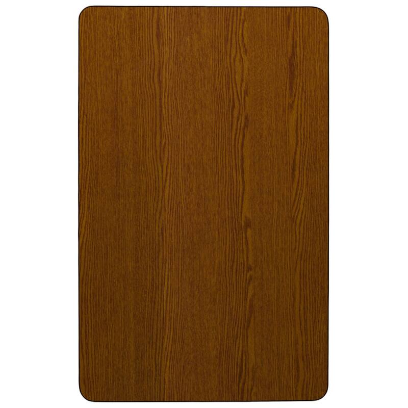 Mobile 30"W x 48"L Rectangular HP Laminate Adjustable Activity Table