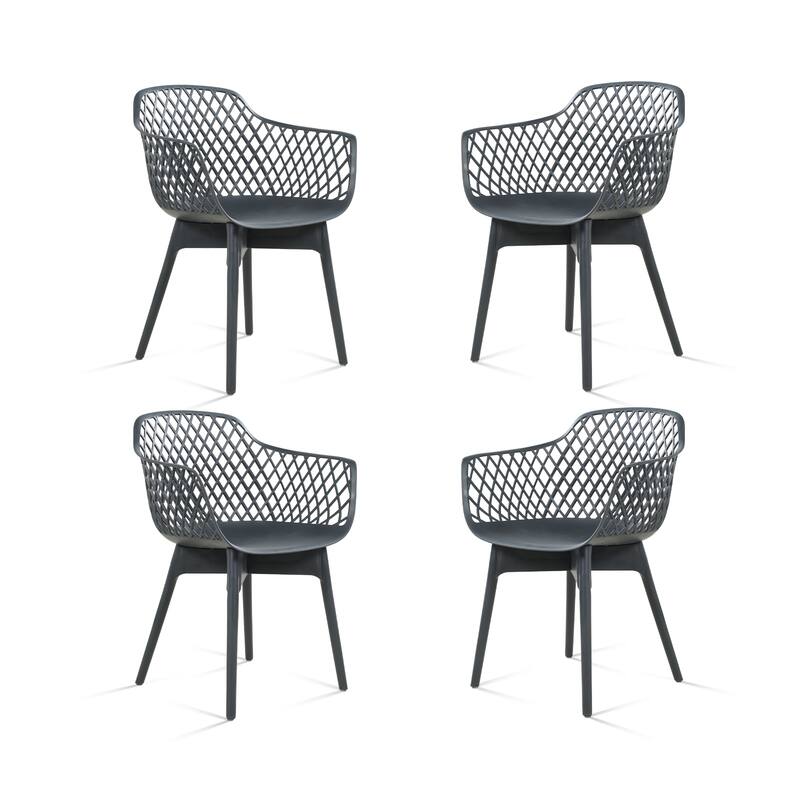 Aoodor Modern Dining Chairs Set of 4 - Grey