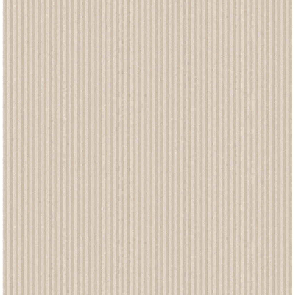 Ticking Beige Stripe Wallpaper