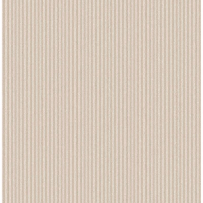 Ticking Beige Stripe Wallpaper