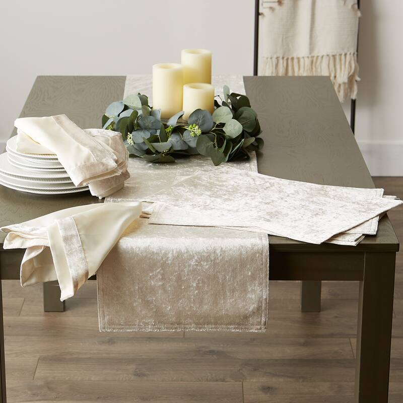 DII Cream Velvet Placemat (Set of 4)