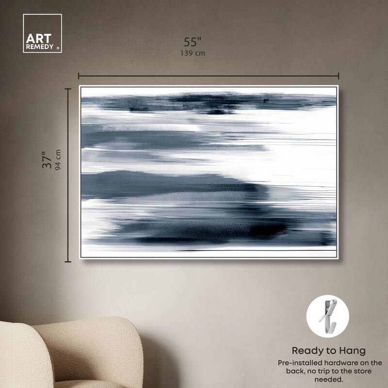 Blue Mirage Canvas by Art Remedy