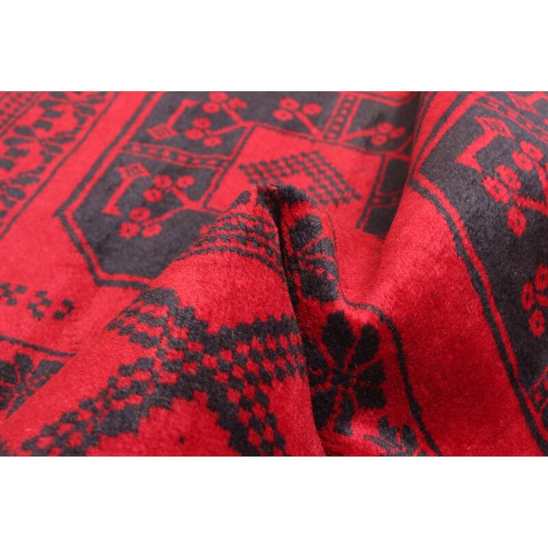 ECARPETGALLERY Hand-knotted Teimani Black Wool Rug - 2'10 x 4'6