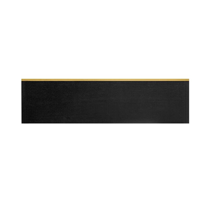 Buffet Sideboard Storage Cabinet Accent Cabinet with Gold Frame
