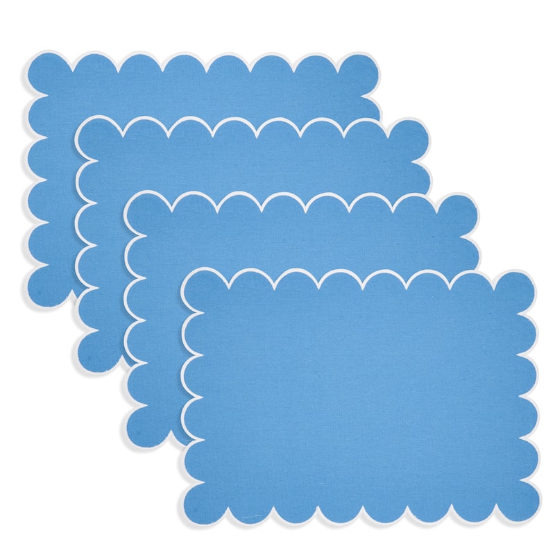 Eco Scallop Border Placemat (Set of 4) - 14"x20"