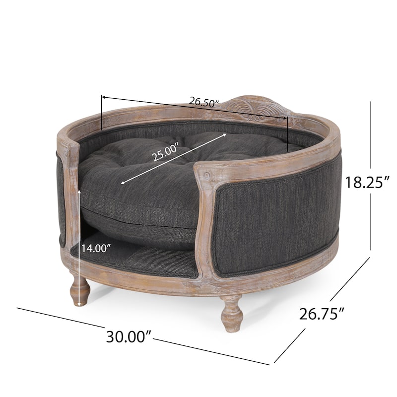 Gilmanton Upholstered Medium Pet Bed by Christopher Knight Home