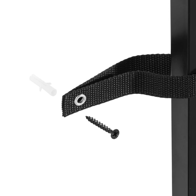 Modern Narrow Long Faux Marble Console Table with Power Outlet