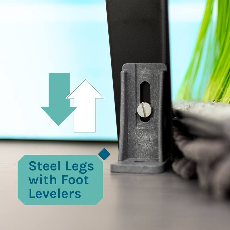 TEHILA Utility Sink Laundry Tub with Black High Arc Coil Faucet