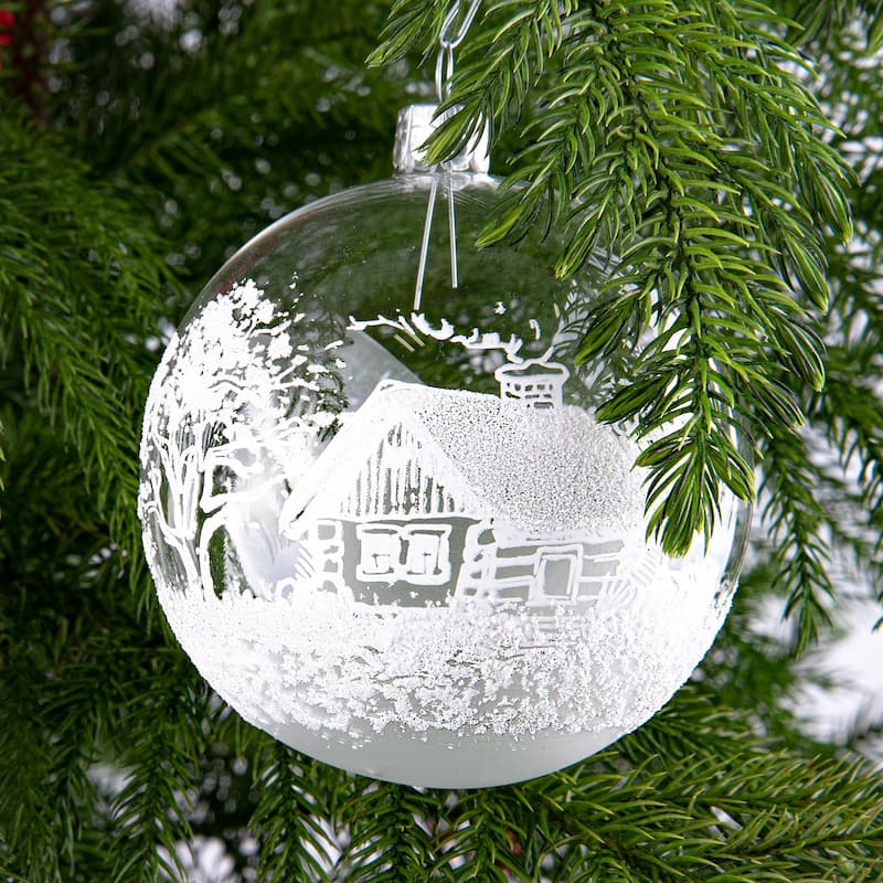 STP Goods Winter Cottage Christmas Tree Ornament Set of 3 - On Sale ...