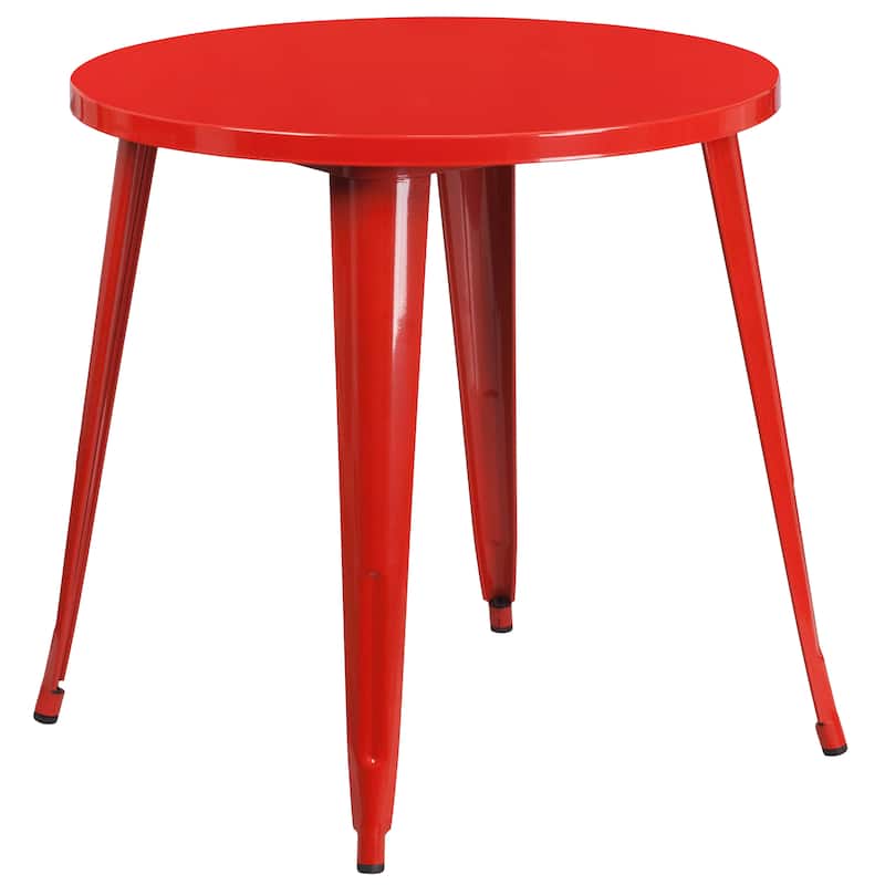 30-inch Round Metal Table and Chairs 5-piece Set