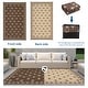 preview thumbnail 34 of 43, Garvee Cross Pattern Waterproof Reversible Outdoor Patio Rug