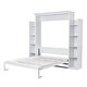 preview thumbnail 5 of 16, Wall Bed with Built-In Shelving Storage and Soft LED Lighting Space Saving Design