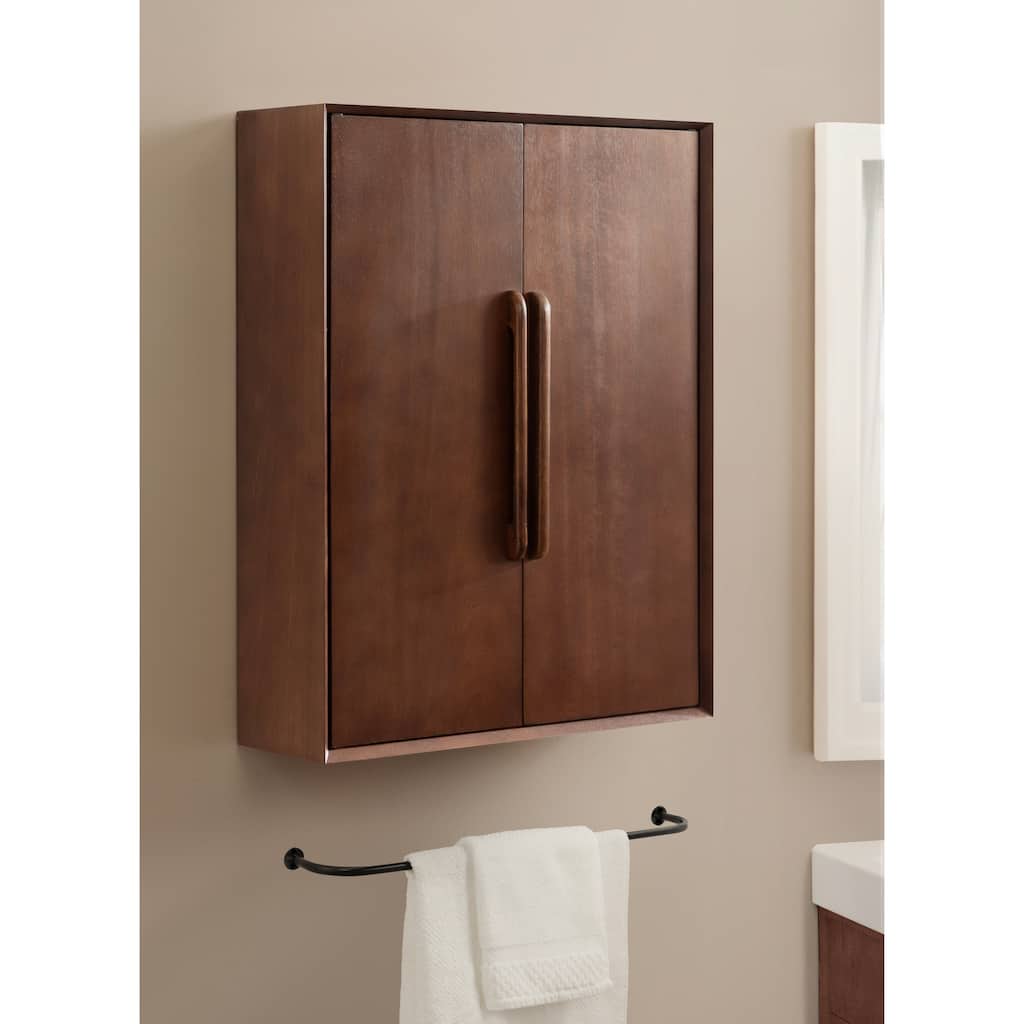 Kate and Laurel McCutcheon Floating Bathroom Cabinet - 22x7x28