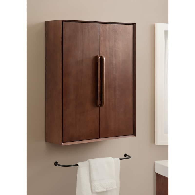 Kate and Laurel McCutcheon Floating Bathroom Cabinet - 22x7x28