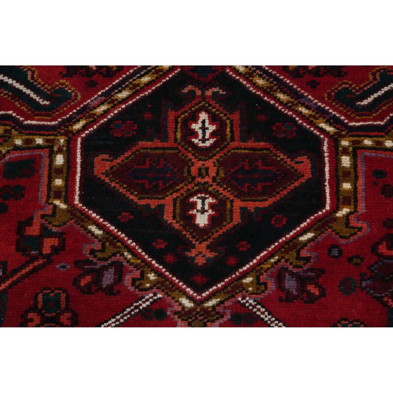 Hand Knotted Oriental 100% Wool Carpet Traditional Medallion Red Heriz Area Rug - 11' 4'' X 8' 4''