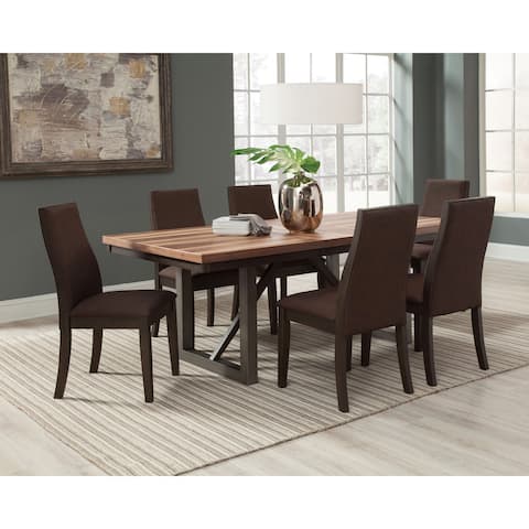 Holloway Industrial Chocolate 5-piece Dining Set